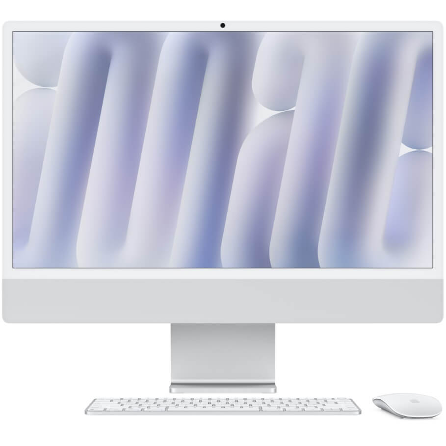 Apple 24-Inch iMac With Retina 4.5k Display. Nano-Texture Glass M4 Chip With 10‑Core CPU And 10‑Core GPU. 256GB Solid State Drive