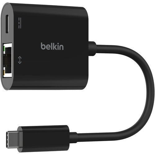 Belkin Connect USB-C to Ethernet Adapter with Power Delivery Port up to 100 Watt Power Delivery