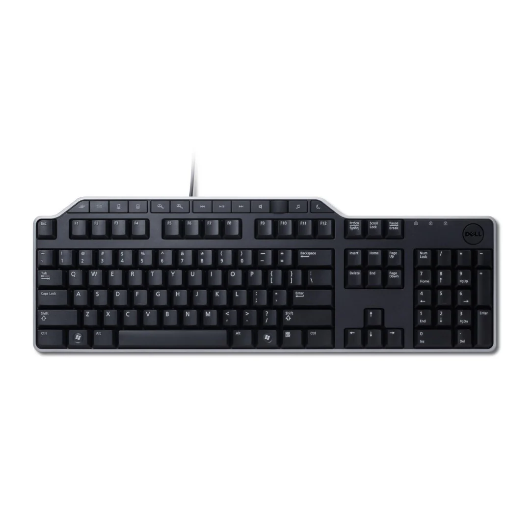 Dell Us/Euro (Qwerty) Dell Kb-522 Wired Busin Multimedia USB Keyboard Black (Kit)