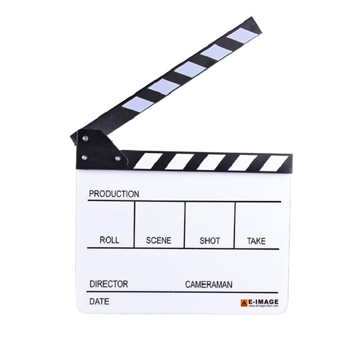 E-Image ACRYLIC CLAPPERBOARD (L*W: 28*23.5cm)- White
