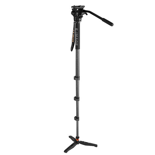 E-Image CARBON FIBER MONOPOD WITH 610FH FLUID HEAD