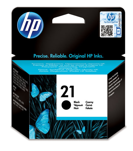 HP 21 Black Inkjet Print Cartridge (5ml)