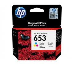 HP 653 Tri-Color Original Ink Advantage Cartridge