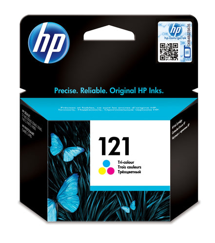 HP 121 Tri-Colour Ink Cartridge With V