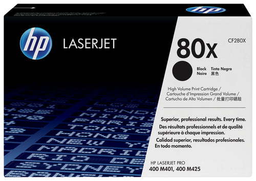 HP 80x Black Laserjet Toner Cartridge
