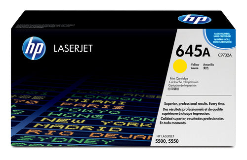 HP 645a Clj 5500 Yellow Print Cartridge