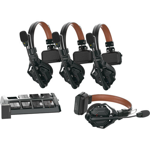 Hollyland Solidcom C1 Pro-4S-DH Full-Duplex ENC Wireless Intercom System with 4 Double-Ear Headsets (1.9 GHz)