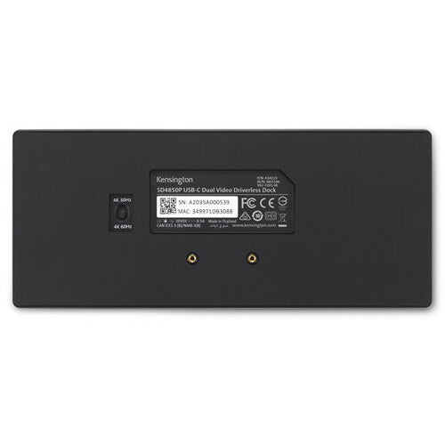 Kensington SD4850P USB-C 10GBps Dual Video Driverless Docking Station