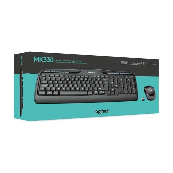 Logitech Wireless Keyboard and Mouse Combo MK330 Nano USB