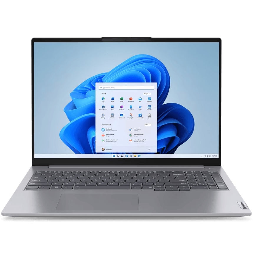Lenovo 16" Intel Core I5-1335u 8gb So-Dimm Ddr5-5200, 512gb Ssd M.2 2242 Pcie Windows 11 Pro