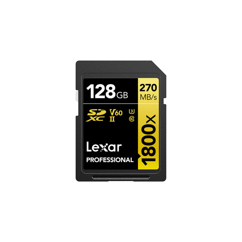 Lexar 128GB SD Gold 1800x Memory Card