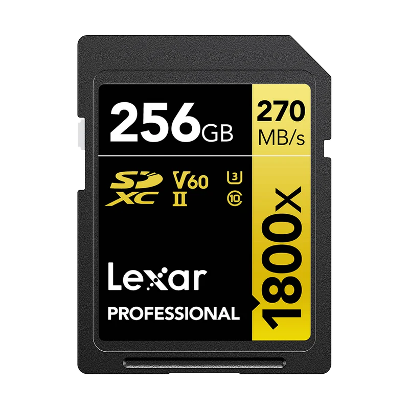 Lexar 256GB SD Gold 1800x Memory Card