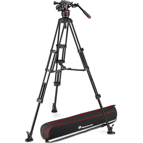 Manfrotto Kit Nitrotech 608 + Alu Twin Leg MS + Bag (Padded)  MVK608TWINMA