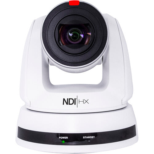 Marshall 4K (UHD30) NDI PTZ Camera with 4.6mm-135mm 30x Zoom Lens – 3G-SDI, HDMI & NDI|HX2 Outputs (White)