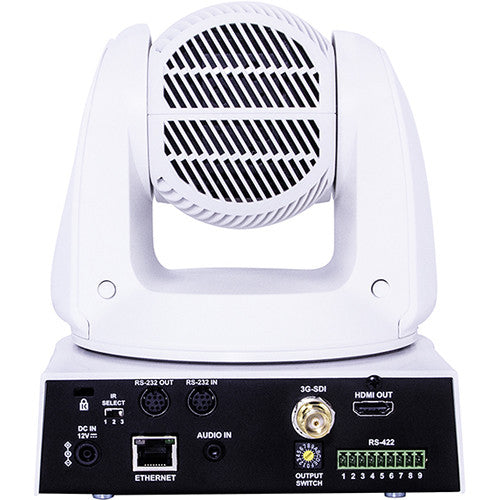 Marshall 4K (UHD30) PTZ Camera with 4.8mm-120.5mm 25x Zoom Lens – 3G-SDI, HDMI & IP Outputs (White)