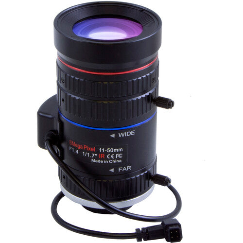 Marshall 11-50mm F1.4 8MP 4K/UHD CS Mount Auto-Iris Zoom Lens (AOV approx. 45-10°)