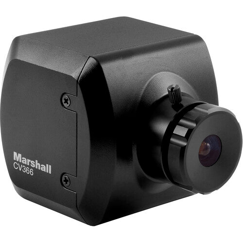 Marshall CV366 Genlock Compact Broadcast Camera with CS Lens Mount - 3G-SDI & HDMI Outputs
