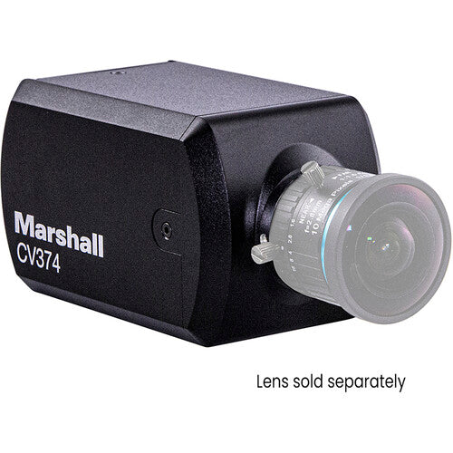 Marshall CV374 Compact NDI 4K UHD Broadcast Camera with CS Lens Mount - NDI│HX3, IP & HDMI Outputs