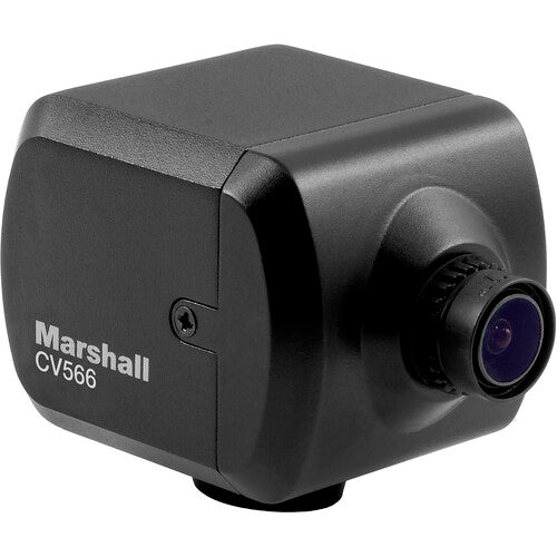 Marshall CV566 Genlock Mini Broadcast Camera with 4.0mm Interchangeable Lens - 3G-SDI & HDMI Outputs