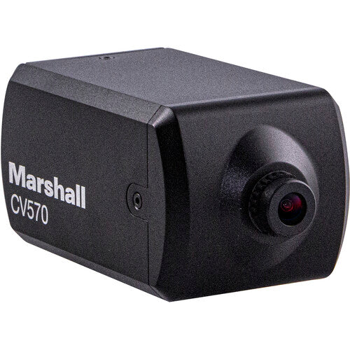 Marshall CV570 NDI HD Mini Broadcast Camera with 4.0mm Interchangeable Lens - NDI│HX3, IP & HDMI Outputs