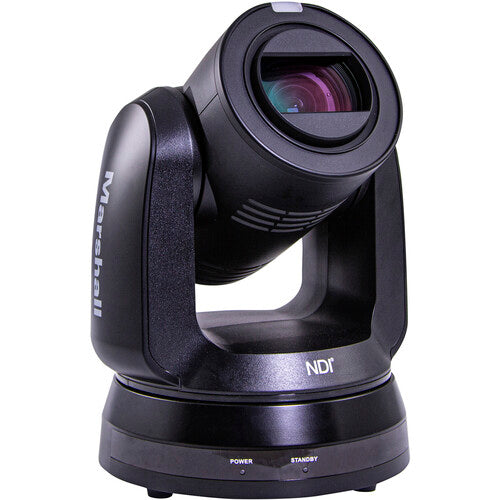 Marshall 4K (UHD60) NDI PTZ Camera with 6.5mm-202mm 30x Zoom Lens – Full NDI, 12G-SDI & HDMI Outputs (Black)
