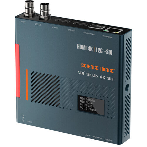 Science Image Full NDI Bi-Directional Encoder, Decoder & Converter with 12G-SDI & HDMI up-to 4K60p, w/Scroll Wheel