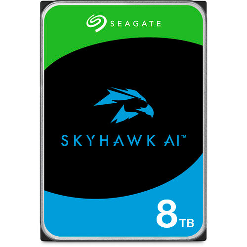 Seagate Skyhawk AI 8TB 3.5" Hard Drive Surveillance Drives; SATA 6GB/s Hard Drive