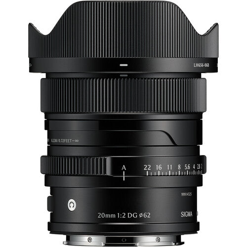 SIGMA LENS 20MM F/2 DG (C) (BK) F/L-MOUNT