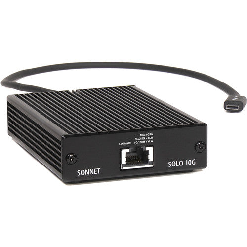 Sonnet Solo10G Thunderbolt 3 to 10GBase-T Ethernet Adapter