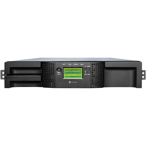 SymplyPRO XTL 24 Slot 2U Library 1 x Half-Height LTO-8 Tape Drive; 2x10Gb iSCSI Rackmount Kit 3Yrs TAA