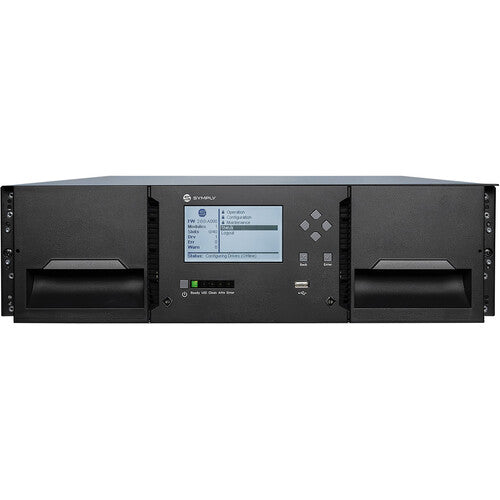 SymplyPRO XTL 40 Slot 3U Library 1 x LTO-8 Half-Height Tape Drive; 2x10Gb iSCSI Rackmount Kit 3Yrs