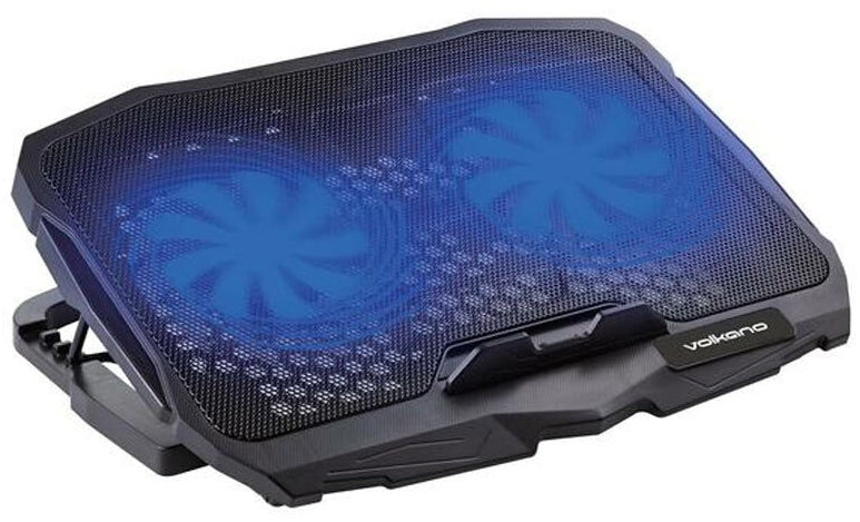 Volkano Glacier series upright notebook cooling stand with dual fans