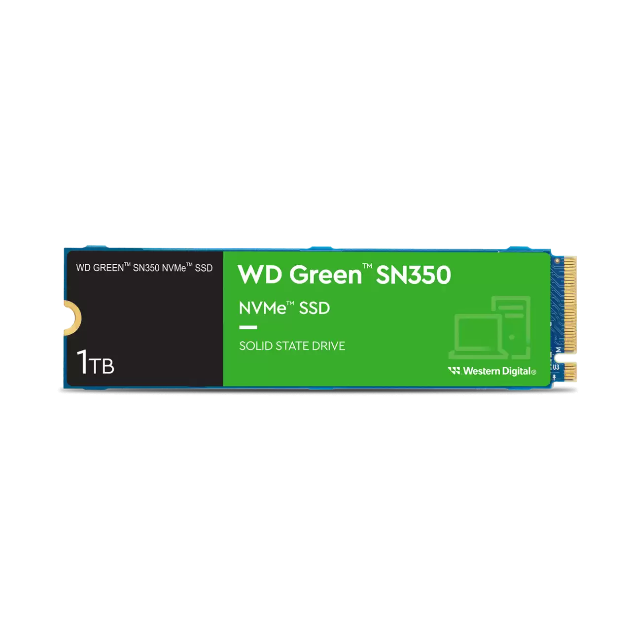 WD Green WDS100T3G0C SN350 1TB PCIE M.2 3D NAND NVMe SSD