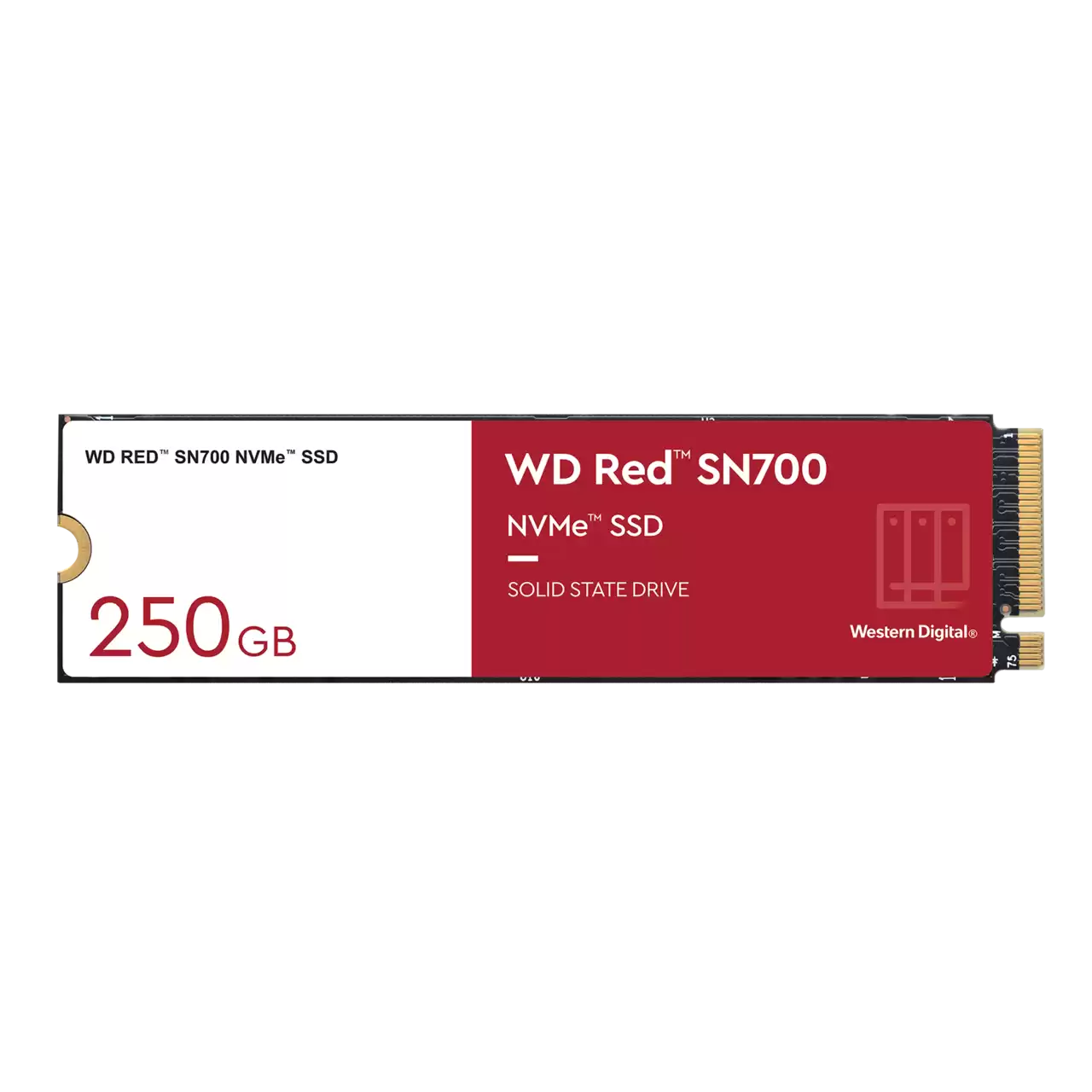 WD Red™ SN700 250GB PCIE M.2 3D NAND NVMe SSD