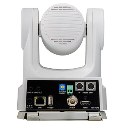 JVC KY-PZ400NWE 4K PTZ camera, white, 12 x zoom, with NDI, dual streaming