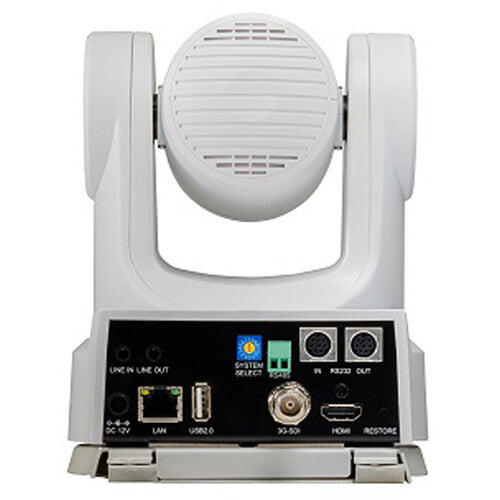 JCV KY-PZ400NWE 4K, White, 12x zoom, with NDI, Dual Streaming PTZ Camera