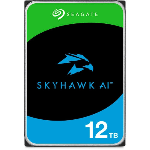 Seagate Skyhawk AI 12TB 3.5" HDD Surveillance Drives; SATA 6GB/s