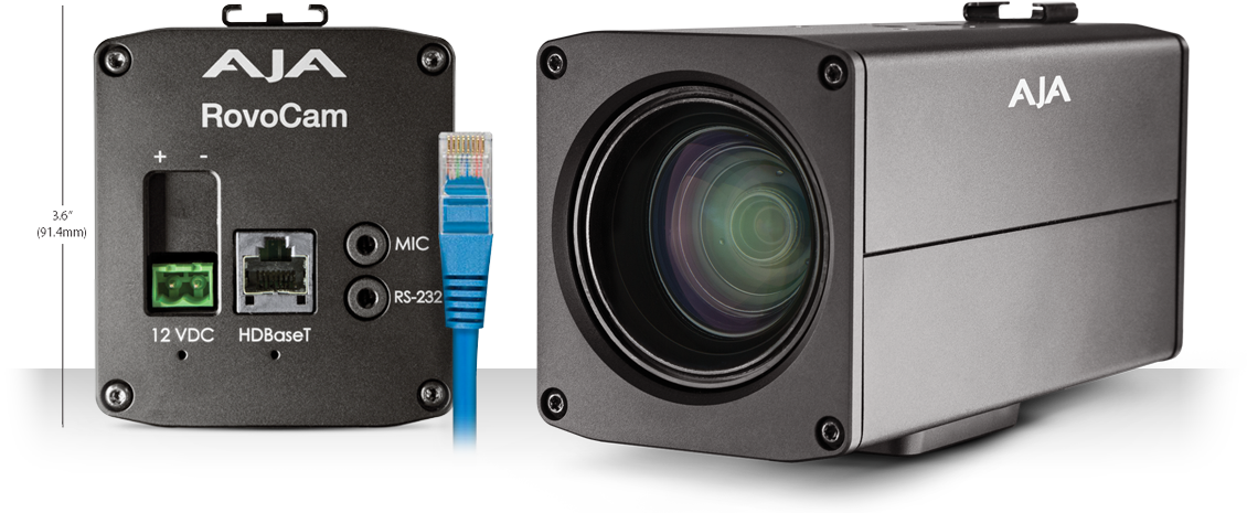 AJA ROVOCAM Integrated UltraHD/HD Camera with HDBaseT (w/ PoH)