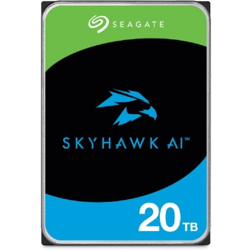 Seagate Skyhawk AI 20TB 3.5" HDD Surveillance Drives; SATA 6GB/s
