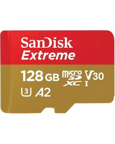 SanDisk Extreme microSD UHS I Card 128GB for 4K Video 190MB/s Read, 90MB/s Write