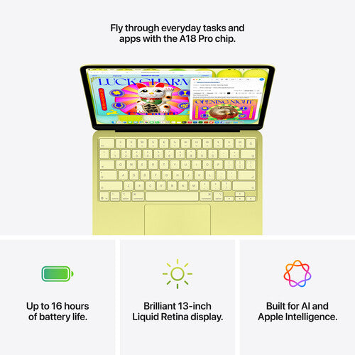 Apple 13-inch MacBook Neo: Apple A18 Pro chip with 6‑core CPU and 5‑core GPU, 8GB, 256GB SSD
