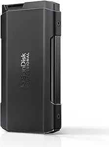 Sandisk Professional SDPM1NS-002T-GBAND PRO BLADE SSD MAG 2TB for recording from USB Type C enabled Cameras