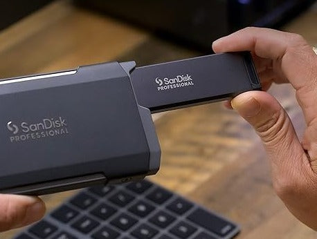 Sandisk Professional SDPM1NS-001T-GBAND PRO BLADE SSD MAG 1TB for recording from USB Type C enabled Cameras