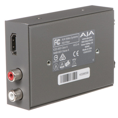 AJA Hi5-Fiber (Hi5Fiber) Hi5 with ST Fiber Input Mini Converter