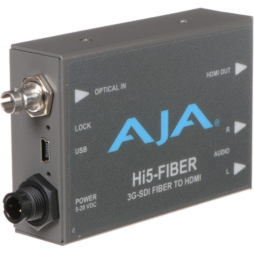 AJA Hi5-Fiber (Hi5Fiber) Hi5 with ST Fiber Input Mini Converter