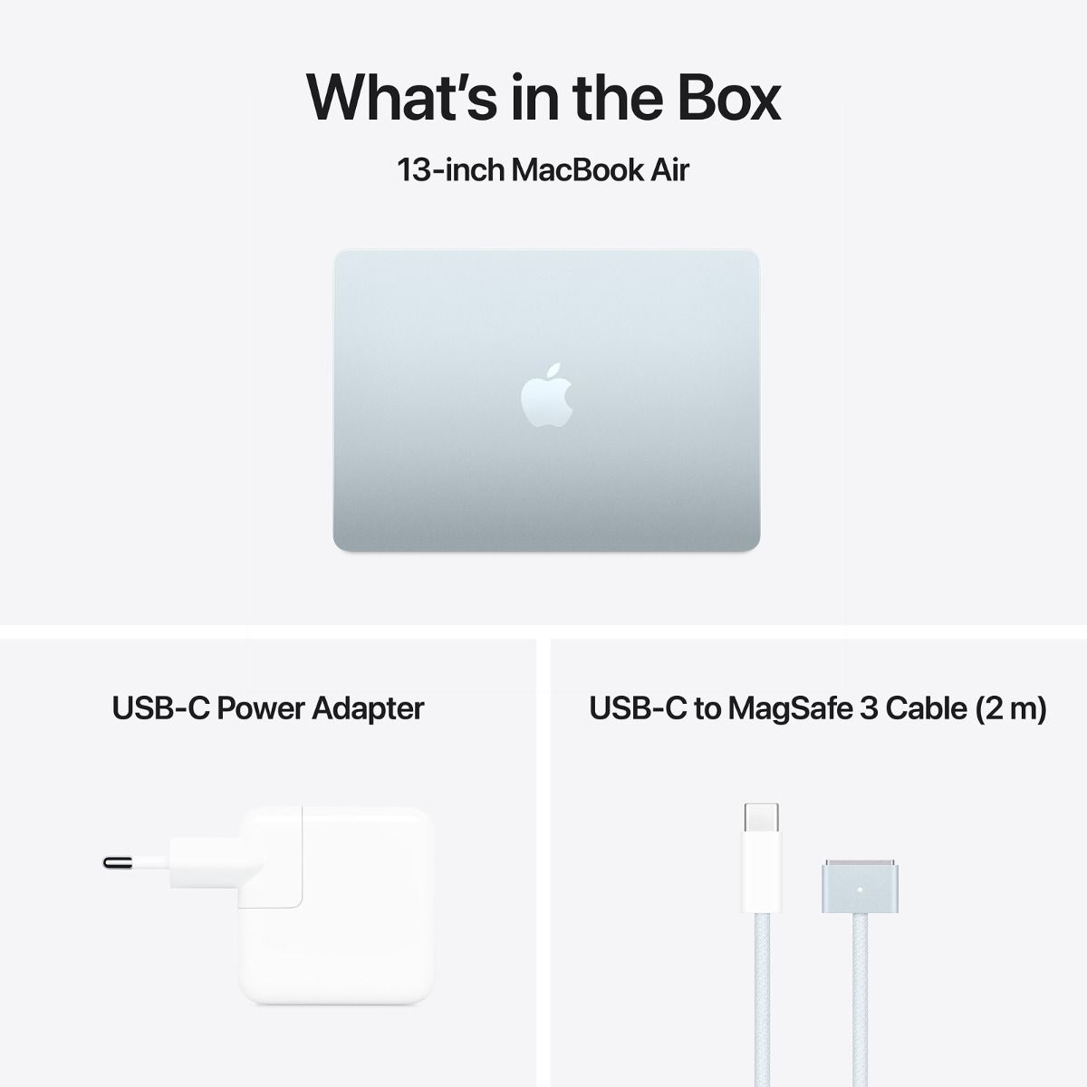 Apple 13-inch MacBook Air: Apple M4 chip with 10-core CPU and 8-core GPU. 16GB. 256GB SSD - Sky Blue