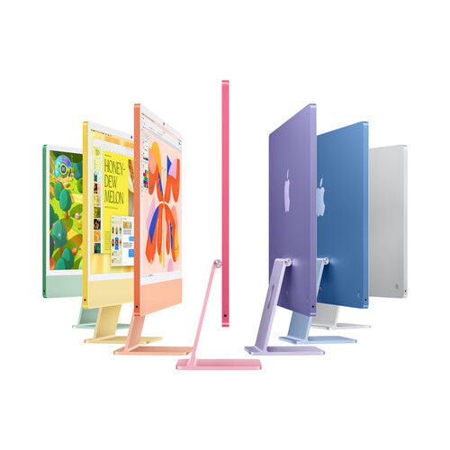 Apple 24-inch iMac with Retina 4.5K display: Apple M4 chip with 8‑core CPU and 8‑core GPU. 16GB. 256GB SSD - Blue