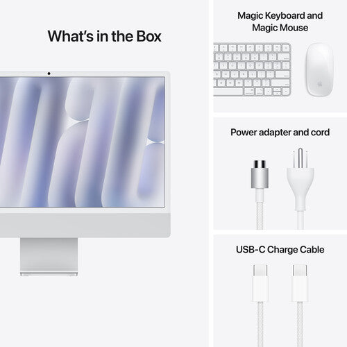 Apple 24-inch iMac with Retina 4.5K display: Apple M4 chip with 8‑core CPU and 8‑core GPU. 16GB. 256GB SSD - Blue