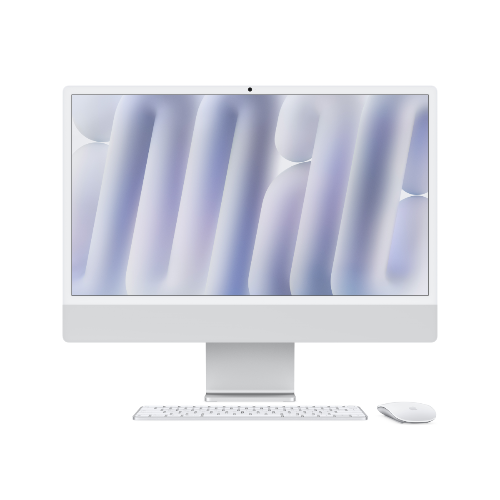 Apple 24-inch iMac with Retina 4.5K display: Apple M4 chip with 10‑core CPU and 10‑core GPU. 16GB. 512GB SSD - Silver