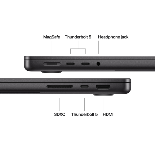 Apple 14-inch MacBook Pro: Apple M4 Pro chip with 12‑core CPU and 16‑core GPU. 24GB. 512GB SSD - Space Black